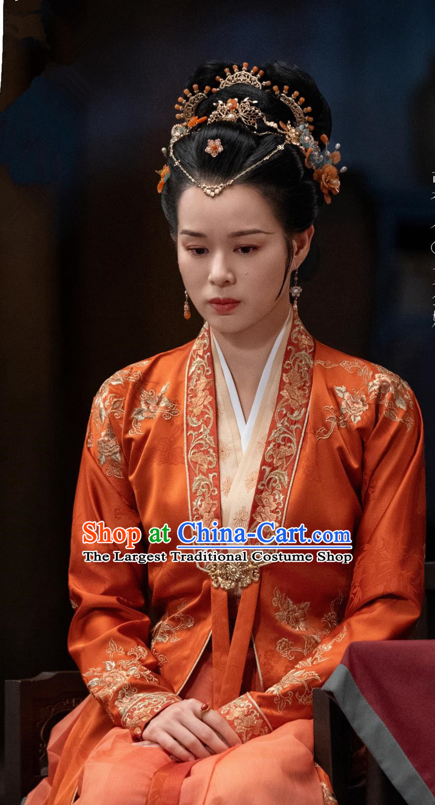 Chinese TV Series Blossoms in Adversity Madame Xia Jin E Costume Ancient China Noble Woman Clothing