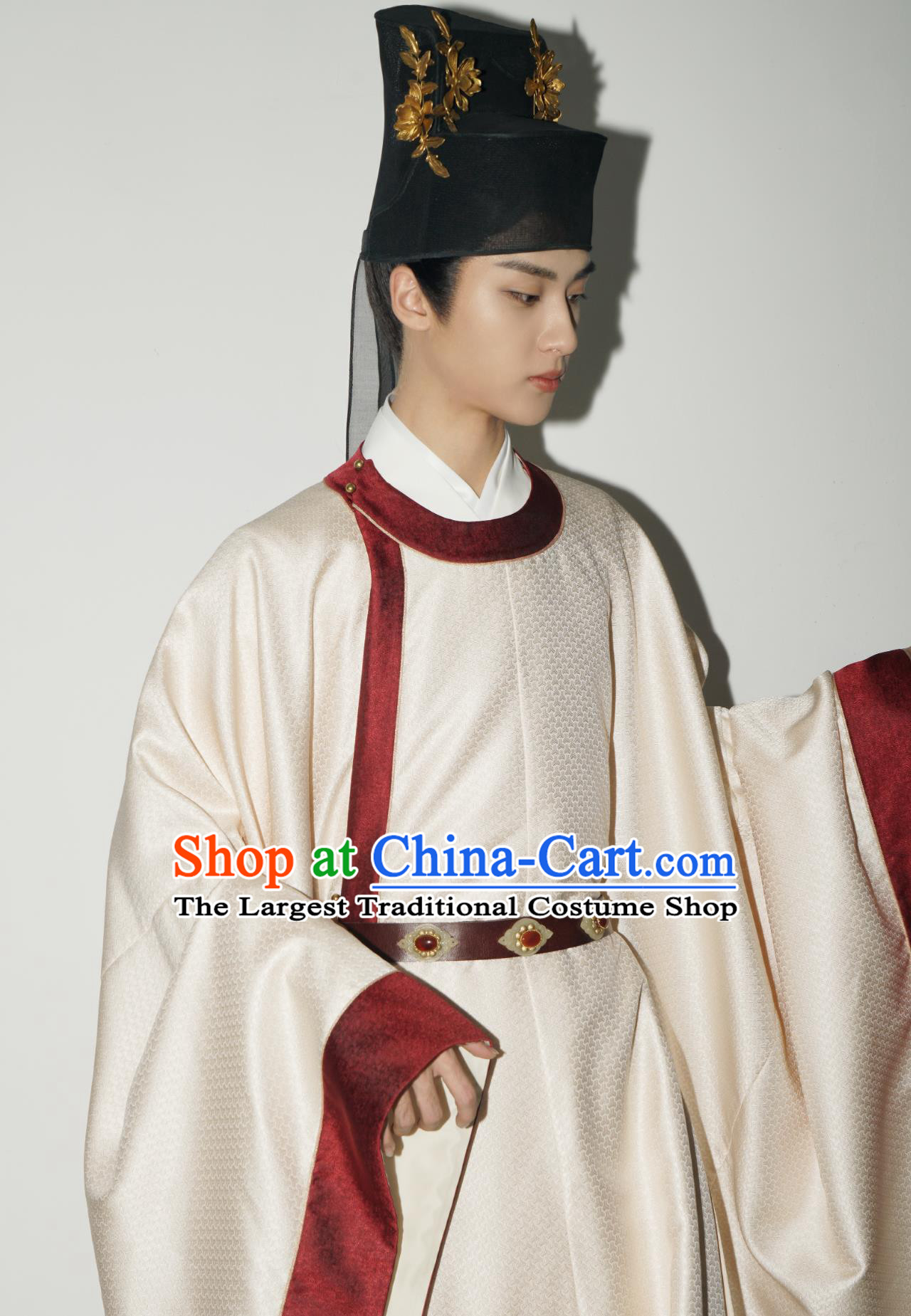 Ancient China Scholar Clothing Traditional Song Dynasty Male Hanfu Chinese TV Series Blossoms in Adversity Young Childe Shen Huan Costume