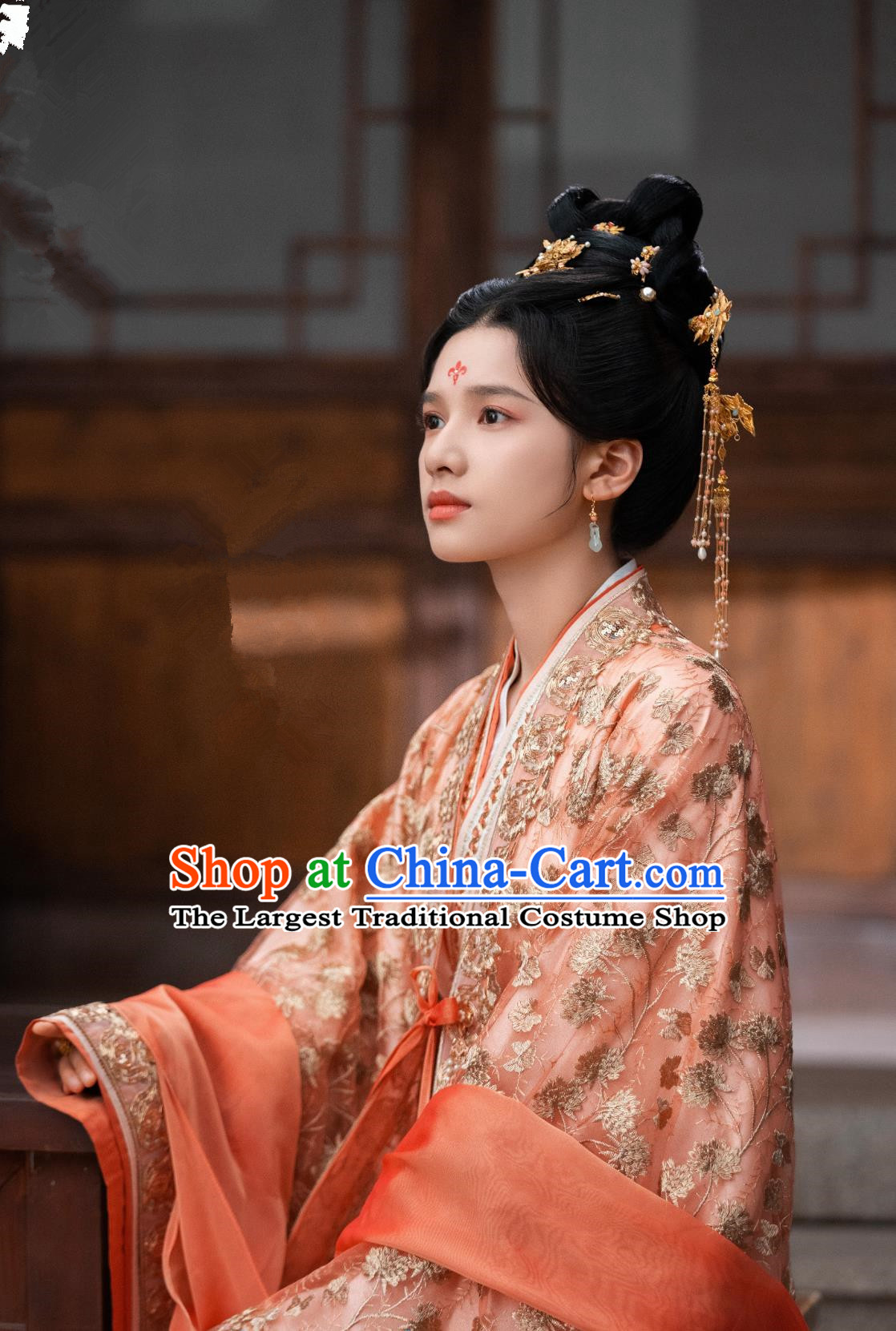 Traditional Hanfu Dress Chinese TV Series Blossoms in Adversity Hua Zhi Costume Ancient China Noble Lady Clothing