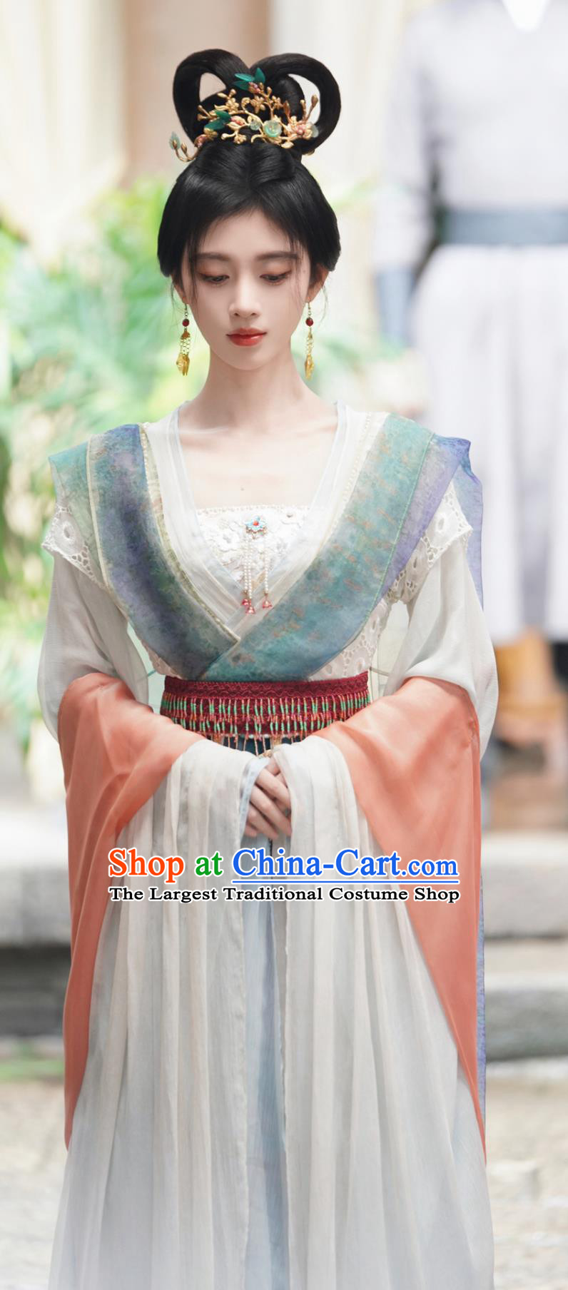 Chinese TV Series In Blossom Dance Lady Shangguan Zhi Costume Ancient China Beauty Clothing Traditional Hanfu Dress