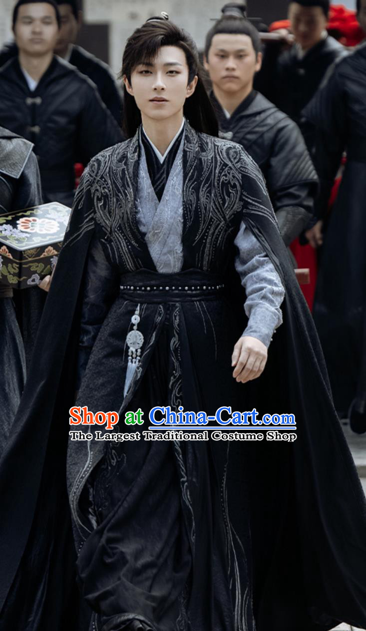 Traditional Young Hero Hanfu Chinese TV Series In Blossom Zhuo Lan Jiang Costume Ancient China Swordsman Clothing