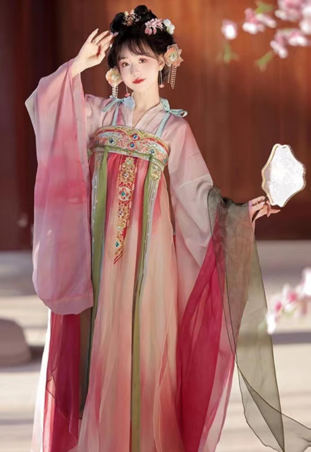 Ancient China Royal Princess Clothing Traditional Hanfu Ruqun Chinese Tang Dynasty Court Lady Dress