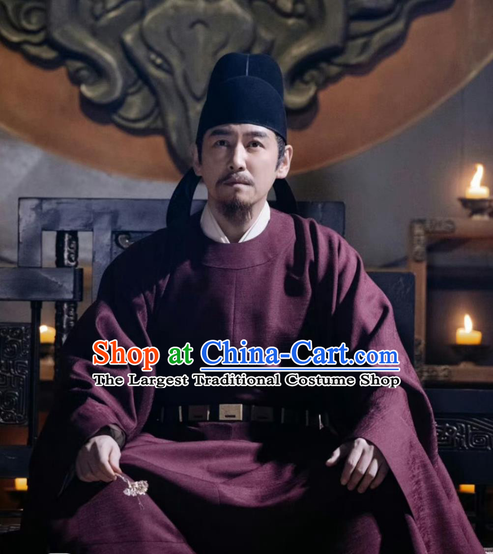 Ancient China Tang Dynasty Official Clothing TV Series A Journey To Love Grand Secretary Zhang Song Costume