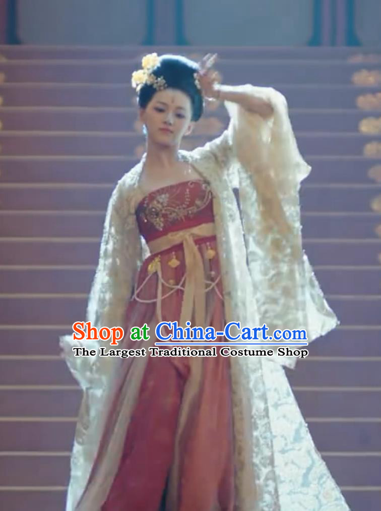 Traditional Woman Hanfu TV Series The Legend of An Le Courtesan Lin Lang Dress Ancient China Dance Lady Clothing