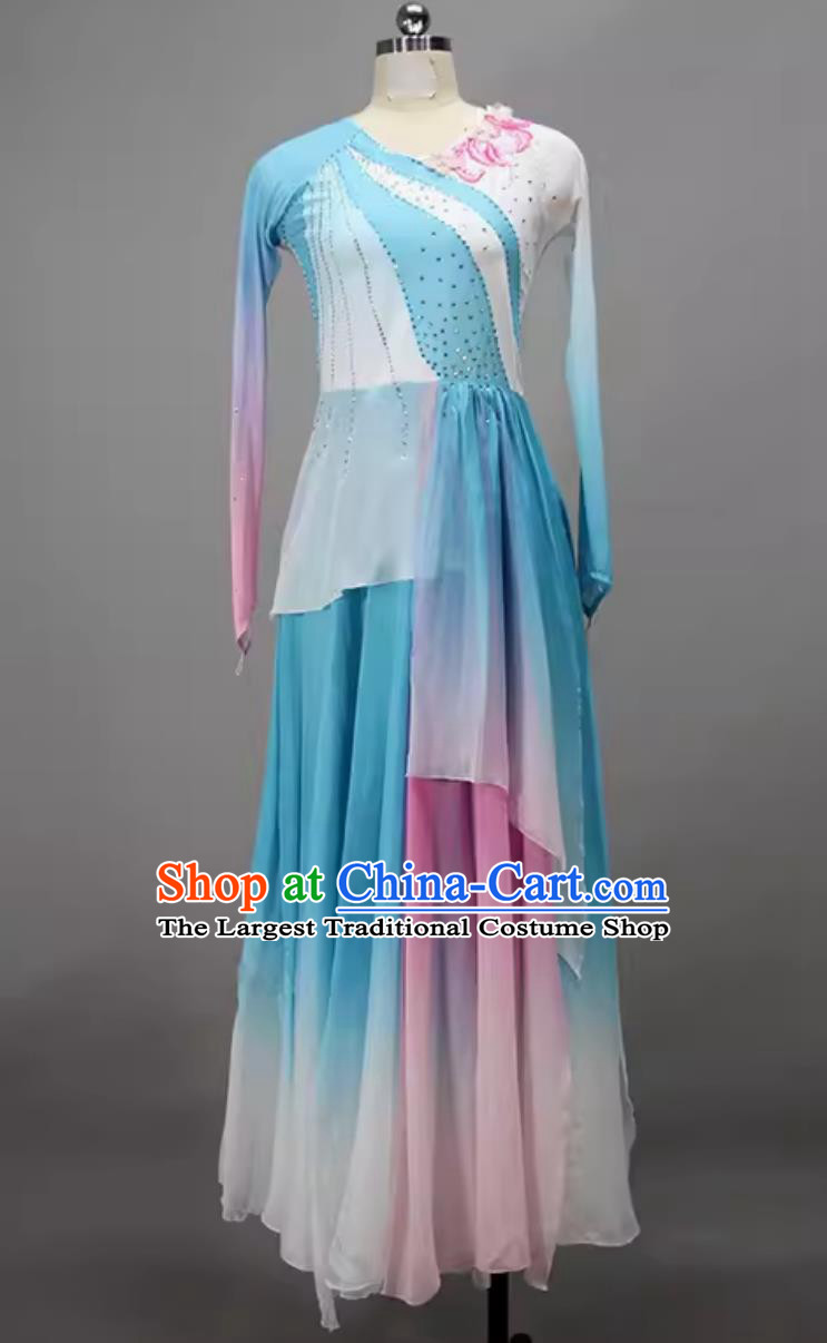 China Classical Dance Dress Chinese Tao Li Cup Dance Contest Program Ye Yi Shui Ying Fan Dance Replica Costume