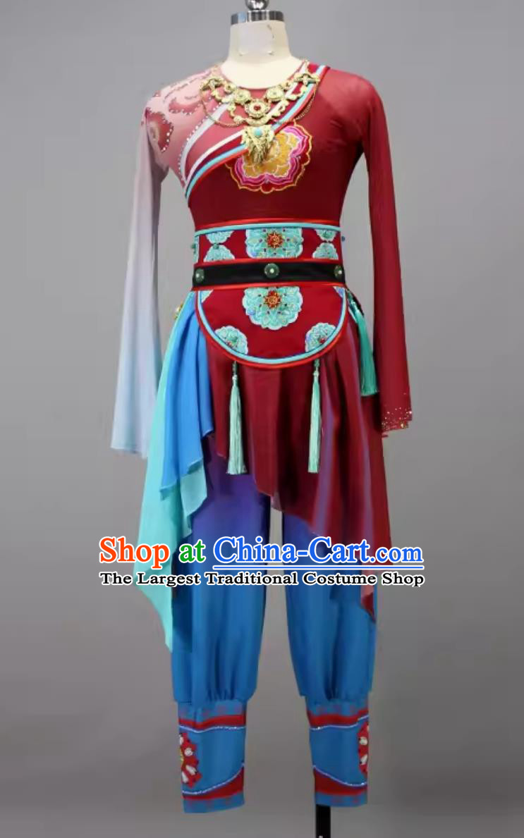 China Zhezhi Dance Outfit Chinese Dance Contest Program Fang Hua Dunhuang Flying Apsaras Dance Replica Costume