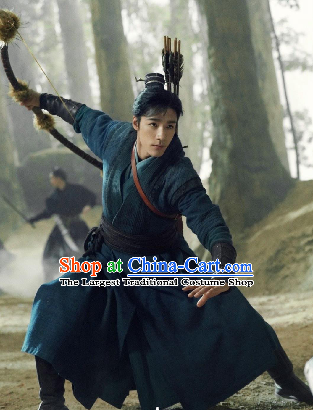 Chinese TV Series The Legend of Heros Swordsman Guo Jing Clothing Ancient China Warrior Garment Costume