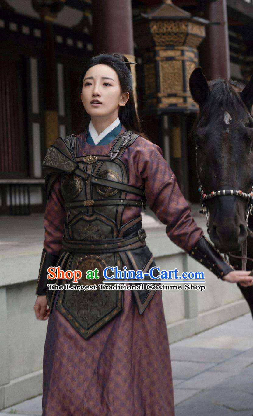 Ancient China Tang Dynasty Female General Clothing Chinese TV Series Judge Dee's Mystery Swordswoman Costume