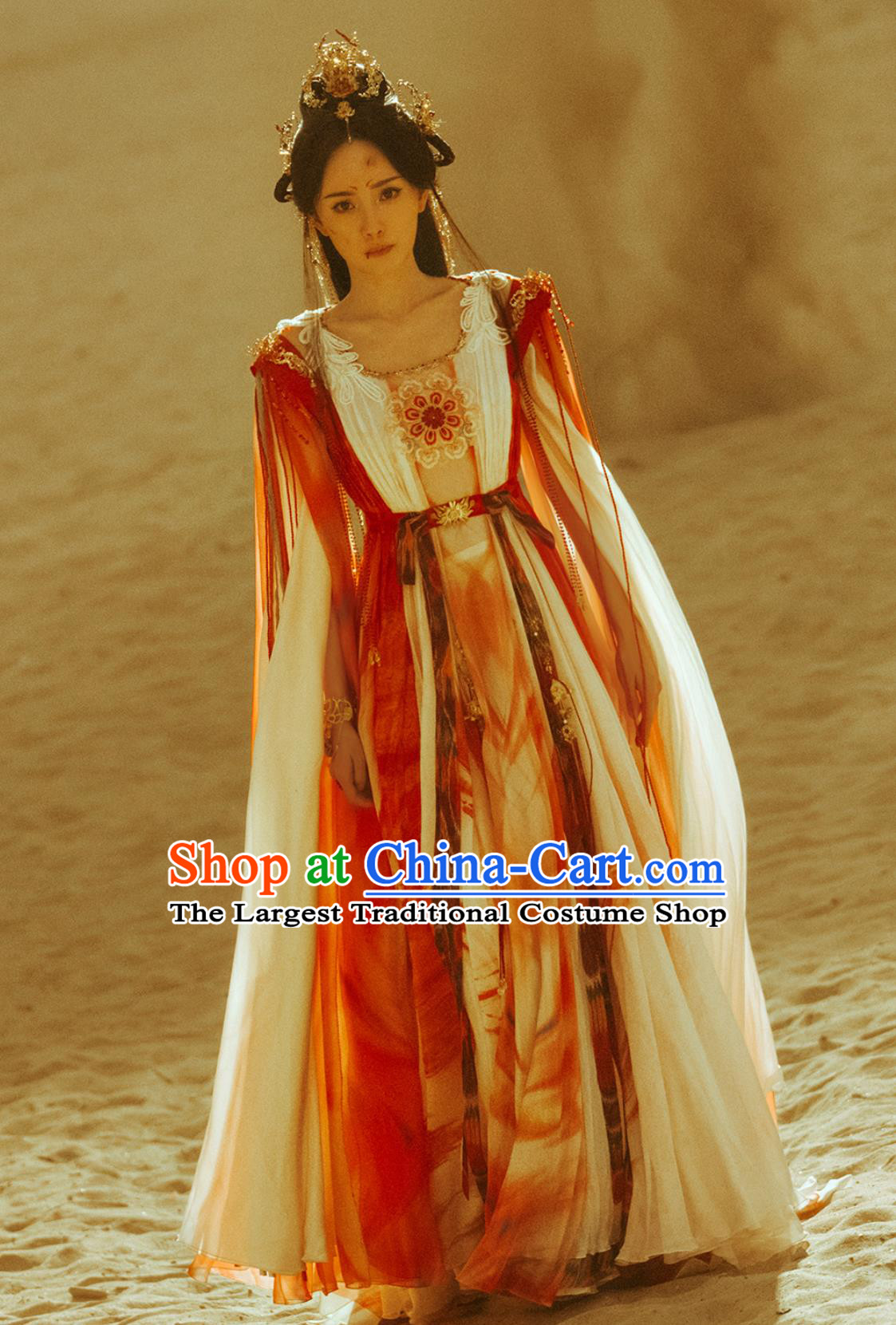 Chinese TV Series Fox Spirit Matchmaker Red Moon Pact Master Tushan Hong Hong Dress Ancient China Female Swordsman Clothing