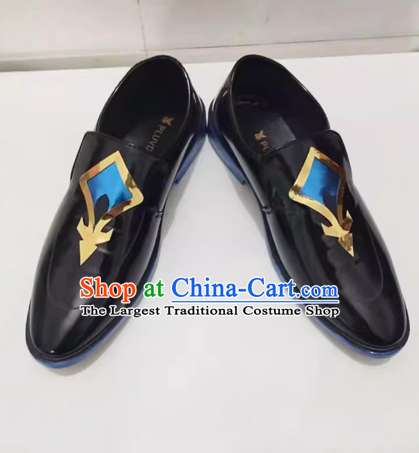 Collapse Star Dome Railway Sha Jin COS Shoes Leather Shoes Cosplay Male Shoes