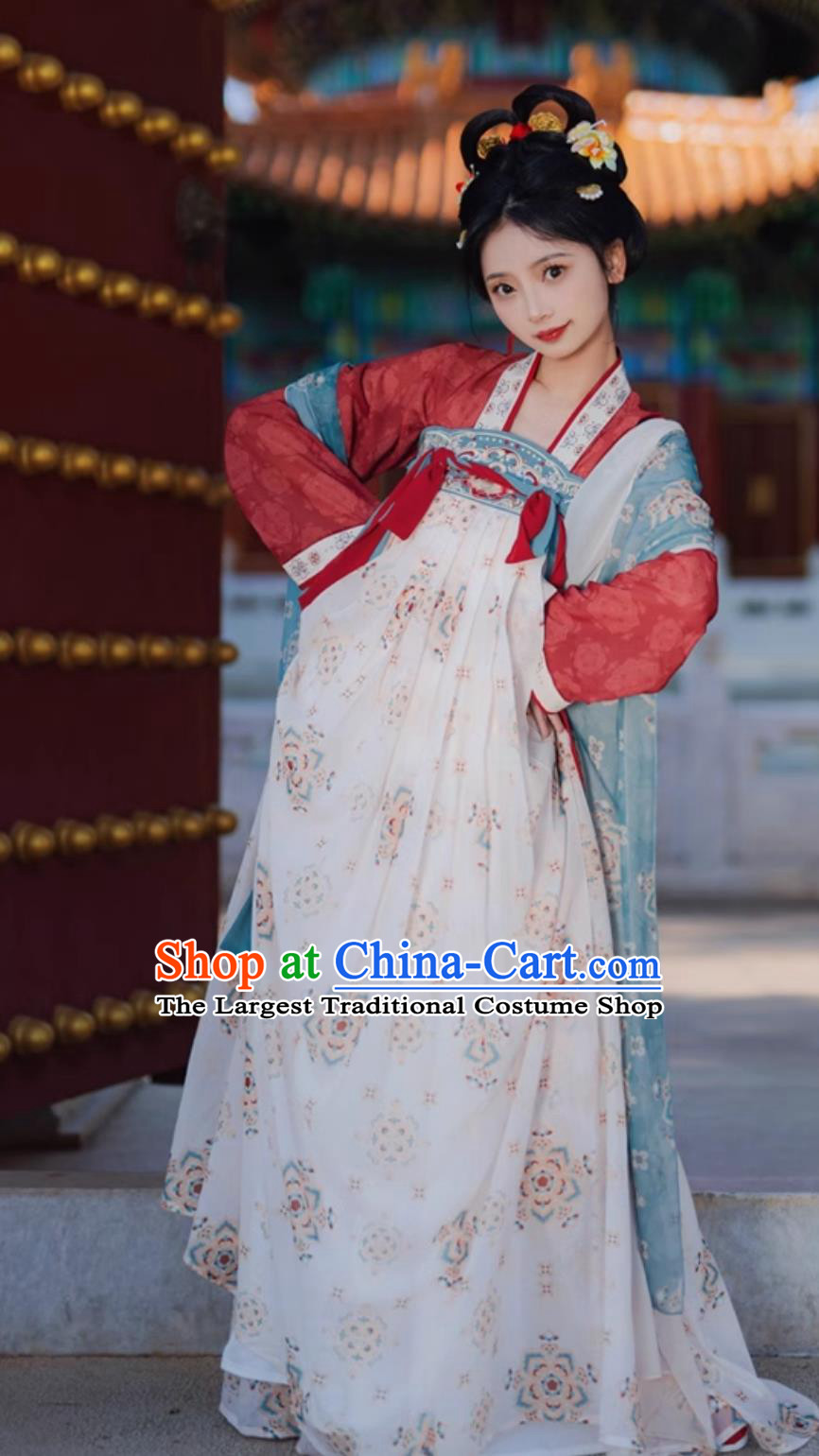 Chinese Hanfu Dress Ancient China Tang Dynasty Court Lady Clothing