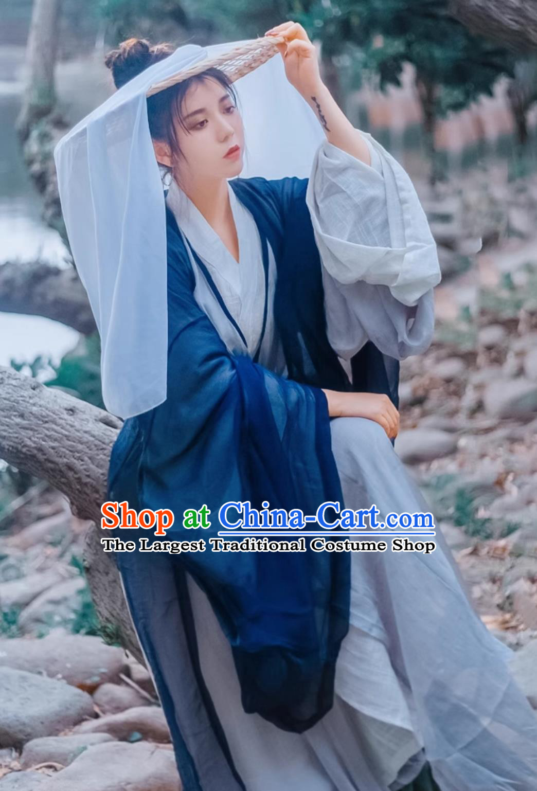 Chinese Wei Jin Dynasty Swordswoman Costume Wu Xia Hanfu Ancient China Heroine Dress