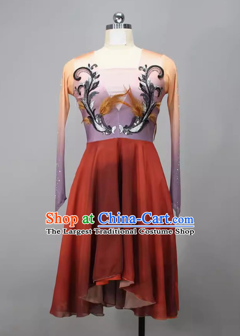 Chinese Classical Dance Clothing China Taoli Cup Dance Contest Dress Woman Solo Dance Hua Mei Costume