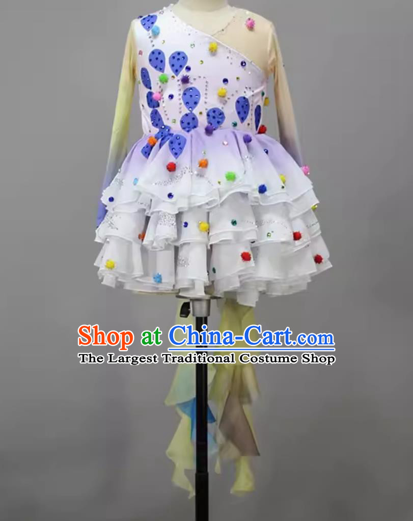 Children Group Dance Costume Modern Dance Clothing China Dance Contest Fish Dress