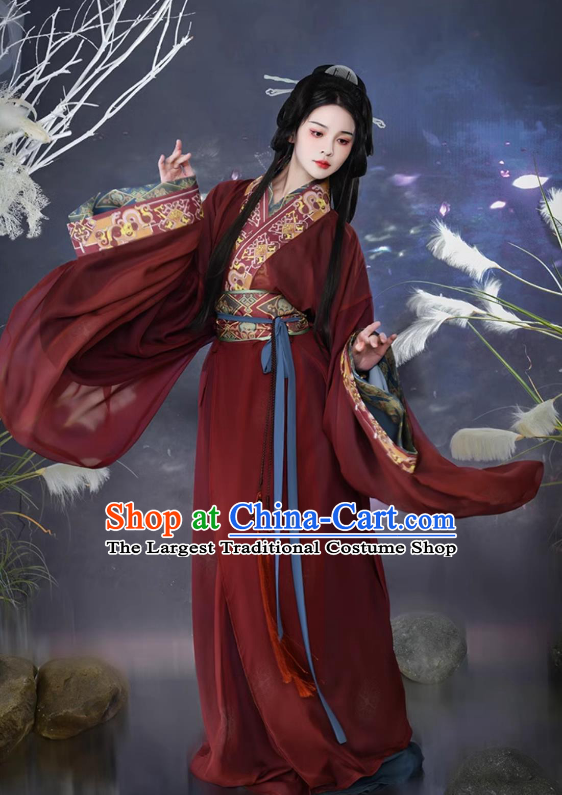 Ancient China Palace Lady Costume Chinese Traditional Female Clothing the Warring States Period Royal Princess Hanfu Dress