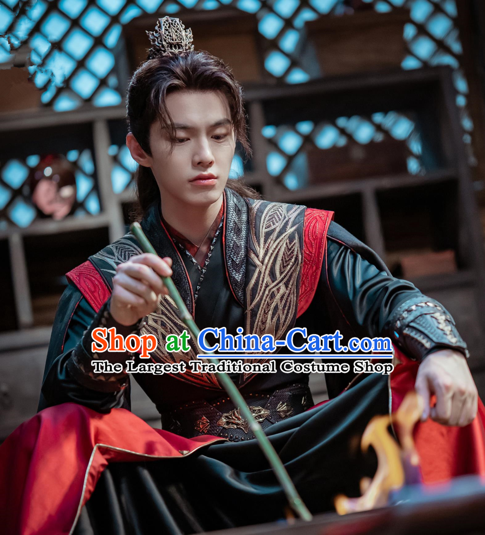 Ancient China Young Hero Clothing Chinese Drama Dashing Youth Swordsman Ye Ding Zhi Black Costume