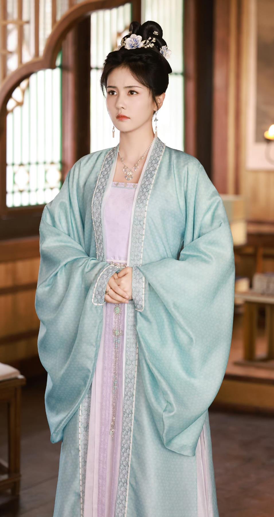 Chinese TV Drama Story of Kunning Empress Jiang Xue Ning Dresses Ancient China Noble Lady Clothing