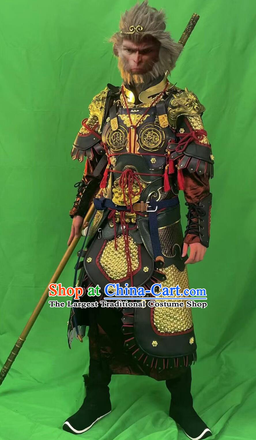 Black Myth Wukong Handsome Monkey King Armor Chinese Mythology Sun Wu Kong Costumes Complete Set