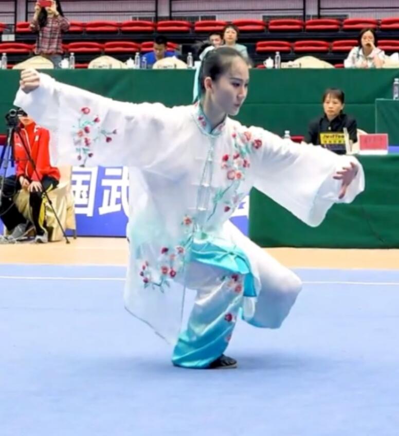 Chinese Kung Fu Competition Clothing China Wushu Uniform Top Embroidered Tai Chi Suit