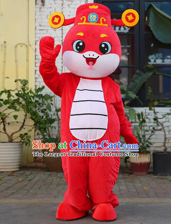 Walking Figure Wealthy Snake Clothing Chinese Zodiac Snake Mascot Costume New Year Parade Costume