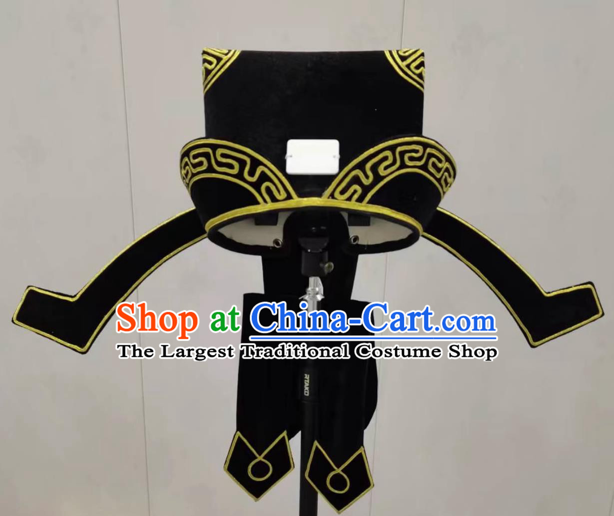 Chinese Beijing Opera Laosheng Headgear Handmade Traditional Opera Headwear China Henan Opera Xiao He Hat