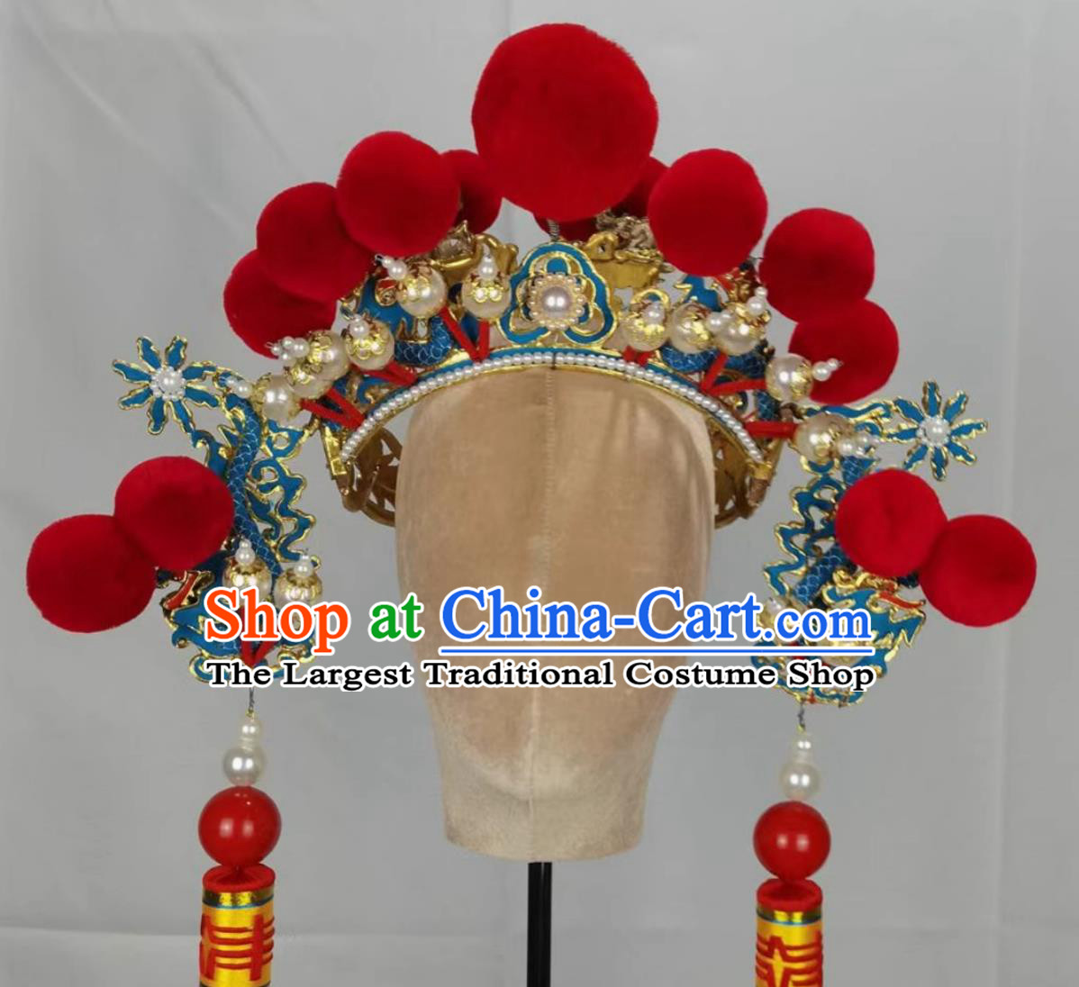 Handmade Traditional Opera Crown China Beijing Opera Scholar Headpiece Chinese Peking Opera Xiaosheng Headgear