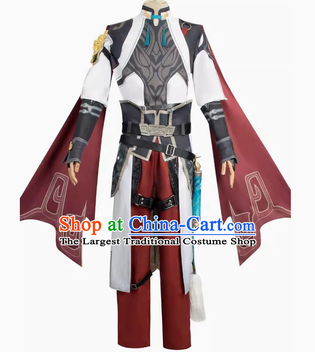 Costume Set For Cosplay Jing Yuan From Honkai Star Rail Anime Warrior Outfit