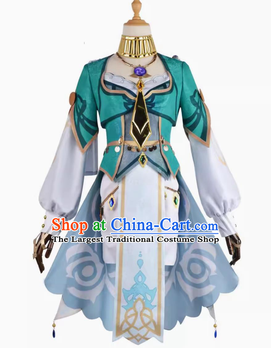 Costume Set For Cosplay Lisa The Scholar Character From Genshin Impact Academic Attire Performance Clothing