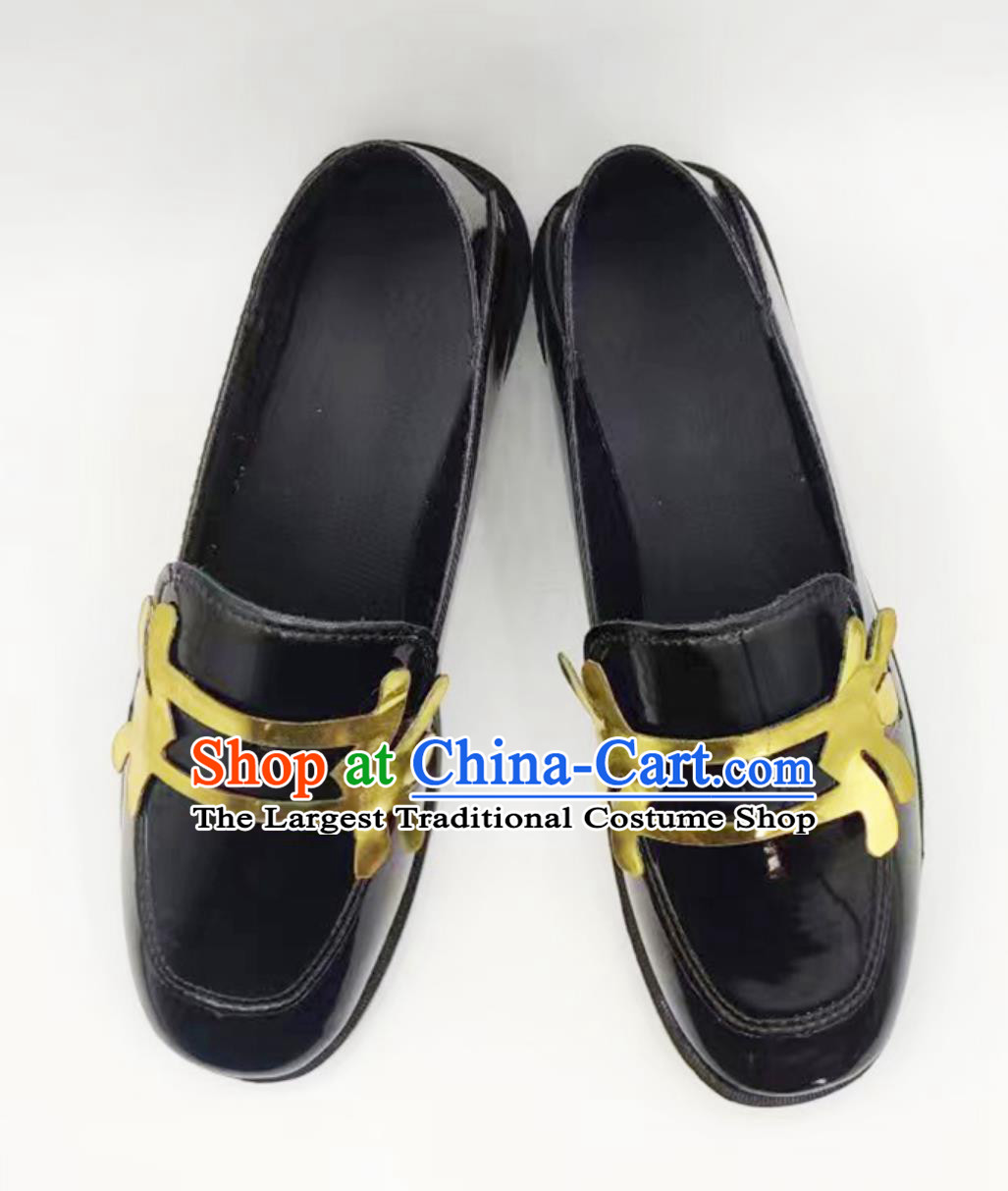 Fifth Personality Painter Golden Ratio Cosplay Shoes Female British Pu Leather Shoes