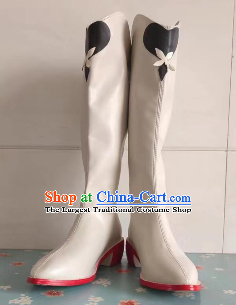 Racing Miku Hatsune Miku Cosplay Shoes Female Medium Heeled Boots