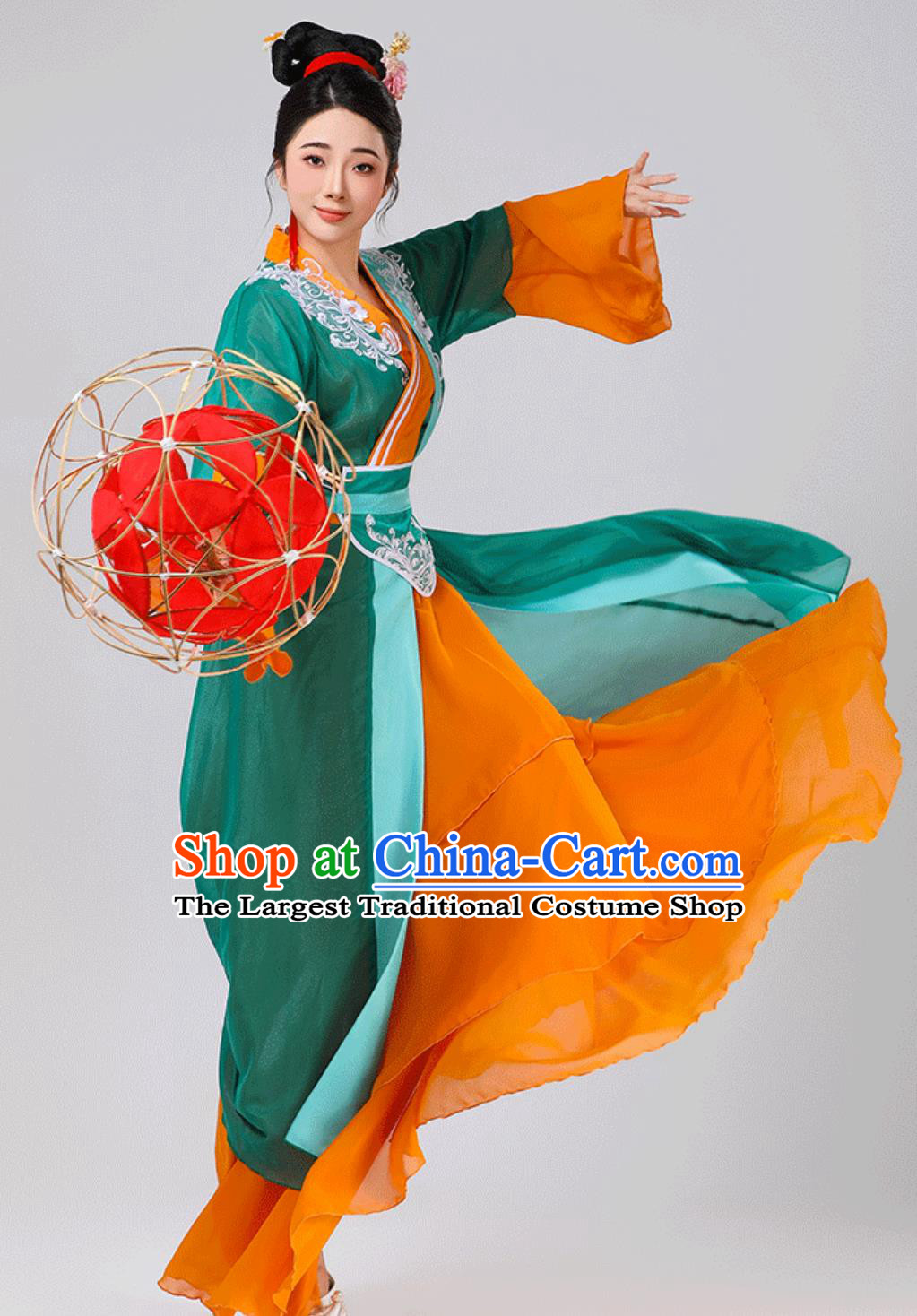 Chinese Lantern Festival Classical Dance Clothing China Song Dynasty Young Woman Costume Traditional Hanfu Dresses
