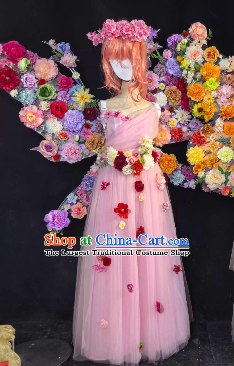 Parade Performance Costume Butterfly Wings Flower Fairy Performance Wear Butterfly Fairy Stage Attire
