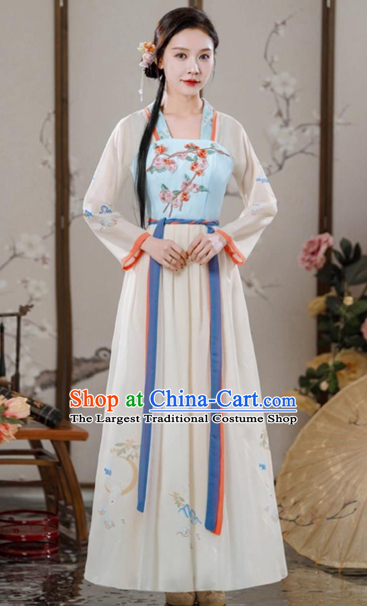 Flower Goddess Hanfu Women Ancient Style Improved Dress Traditional Chinese Clothing