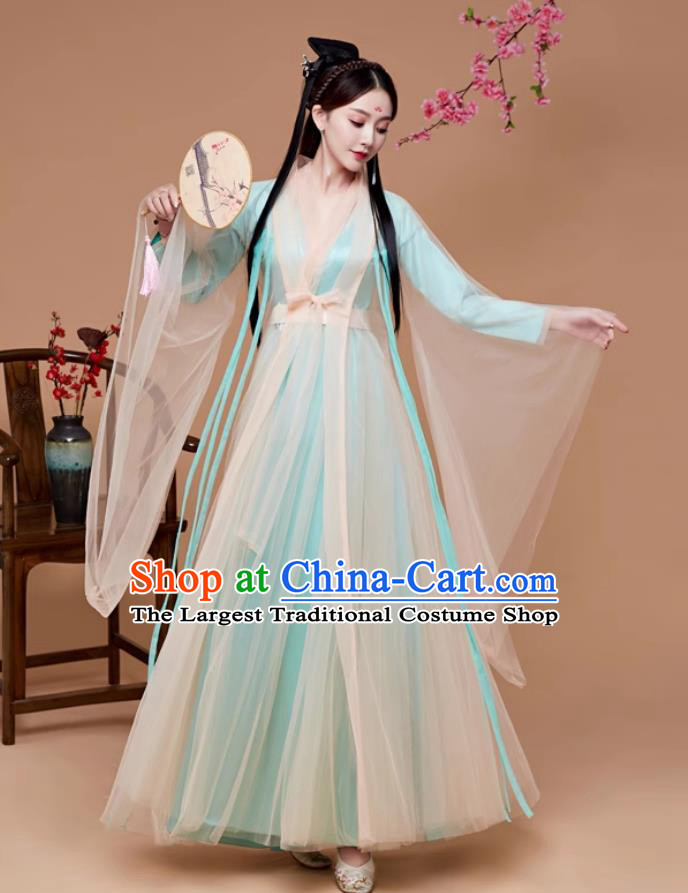 Ancient Hanfu Women Classical Dance Performance Costume Traditional Chinese Fairy Dress