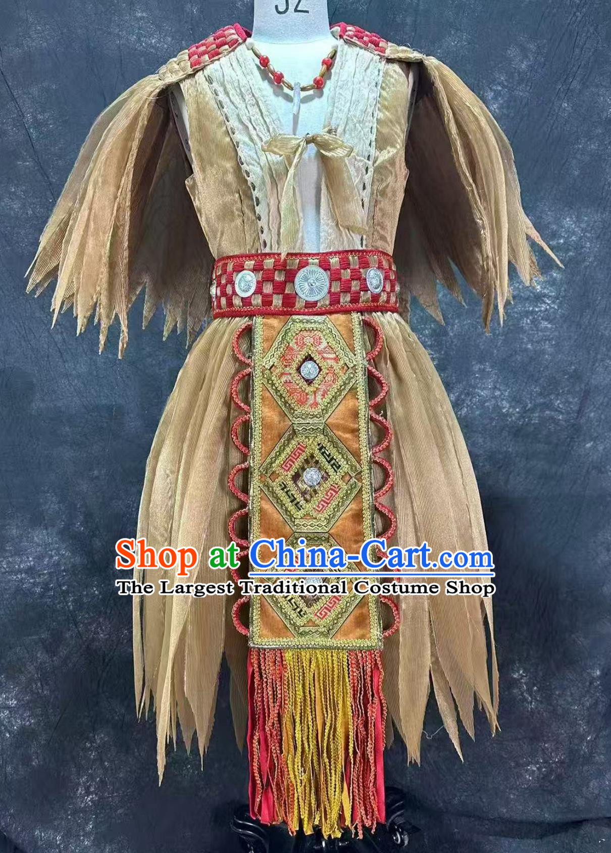 Dong Ethnic Dance Costume Chinese Minority Performance Attire Miao Dance Clothing for Men