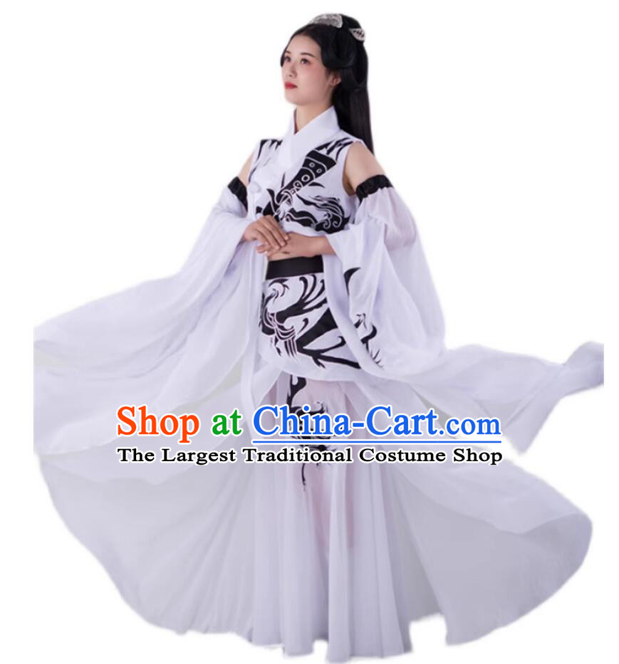 Star Moon Myth Yu Su Dance Performance Costume Dunhuang Feitian Hanfu Large Water Sleeve Dancing Outfit
