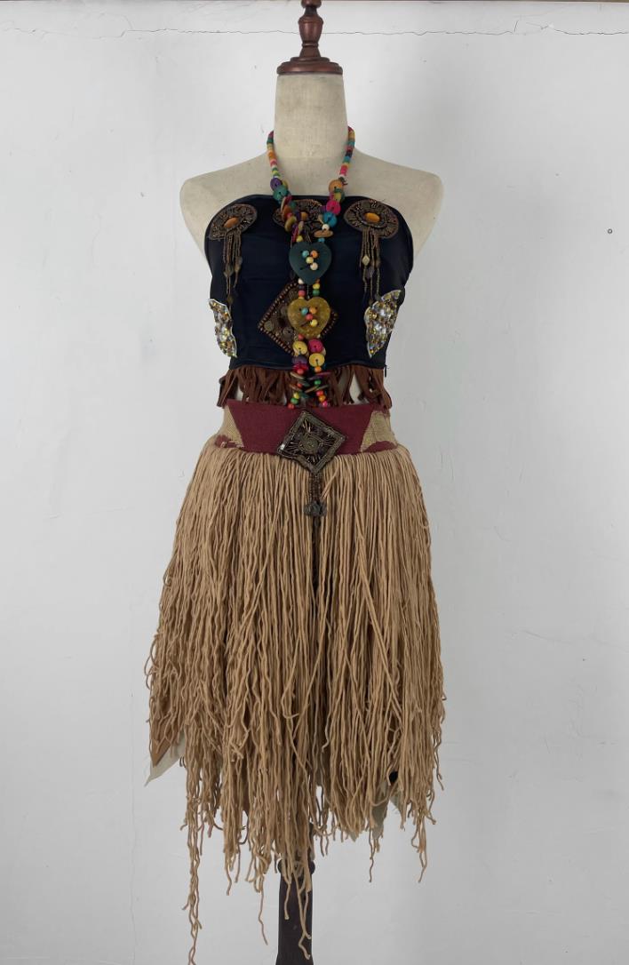 Cosplay Female Savage High Priest Dress Chief Chi You Primitive Clothing Scenic Character Costume