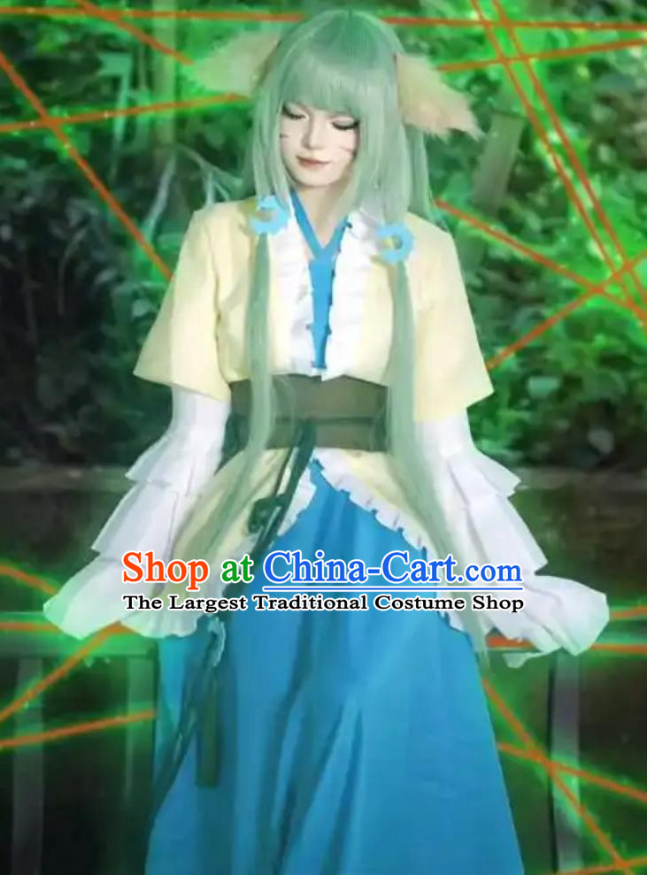 Ancient China Fairy Hanfu Dress Chinese Cartoon Fox Spirit Matchmaker Tushan Rongrong Attire Costume