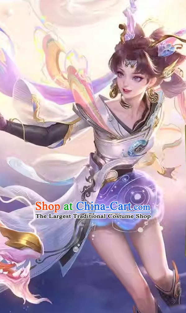 Mobile Game Honor of Kings Cosplay Sun Shang Xiang Attire Chinese Traditional Costume Ancient China Princess Hanfu Dress