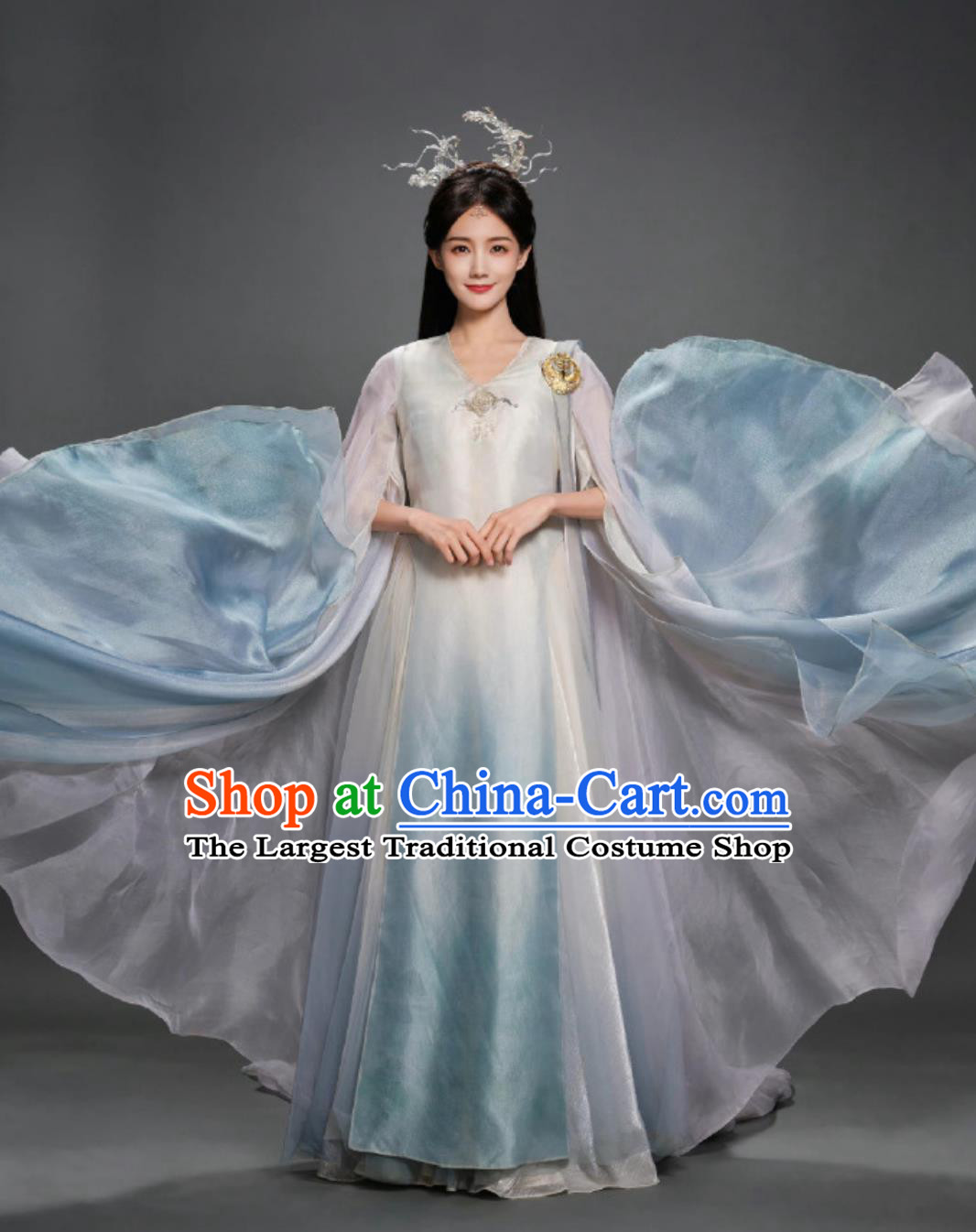 Ancient China Fairy Dress TV Series Love Between Fairy and Devil Goddess Si Ming Costume