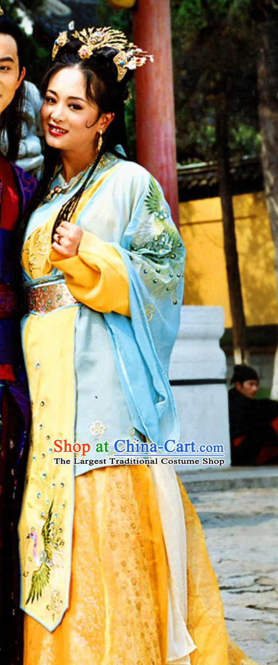 Ancient China Princess Dress Chinese 2001 TV Series Wrong Carriage Right Groom Chang Ping Costume Traditional Clothing