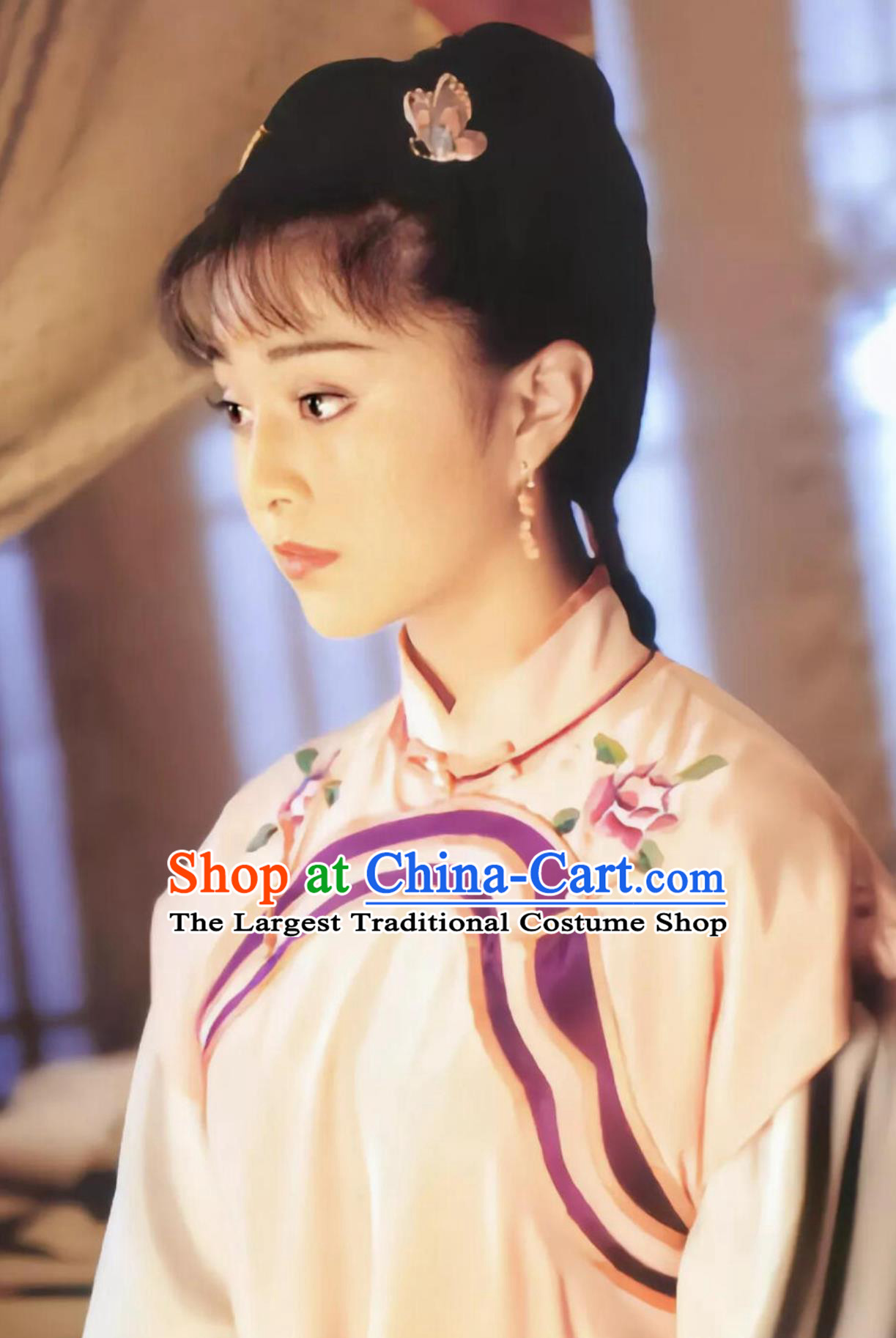 Ancient China Qing Dynasty Woman Pink Dress Chinese TV Series My Fair Princess Jin Suo Costume Traditional Servant Girl Clothing