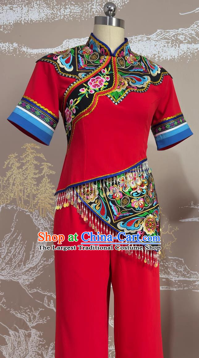 Miao Ethnic Dance Yanhe Dance Mayinghua Performance Costume Yunnan Ethnic Minority Dance Costume