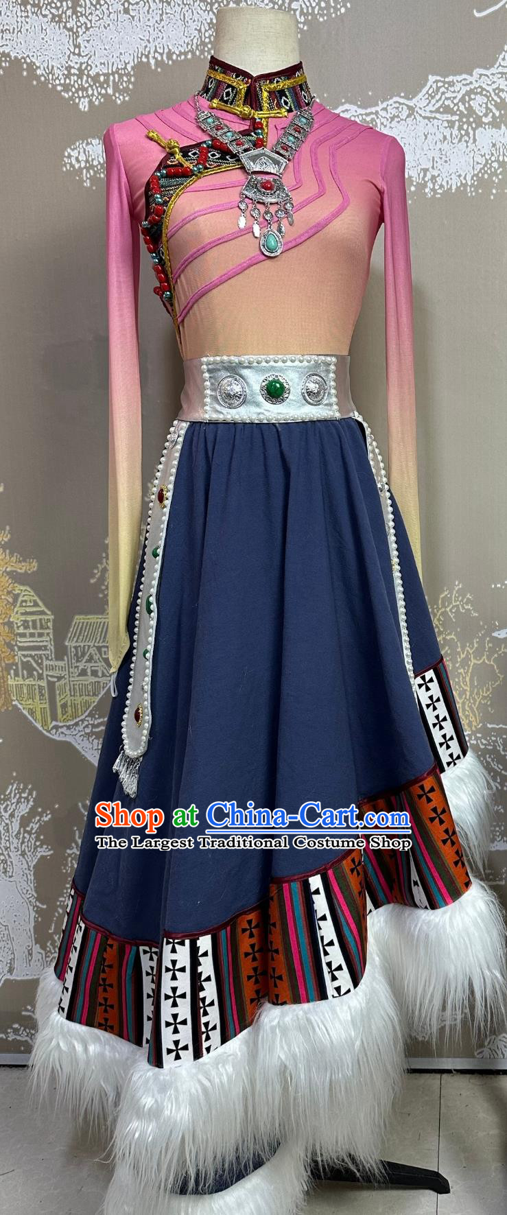 Mongolian Ethnic Dance Costume Ethnic Art Exam Costume Stage Performance Costume