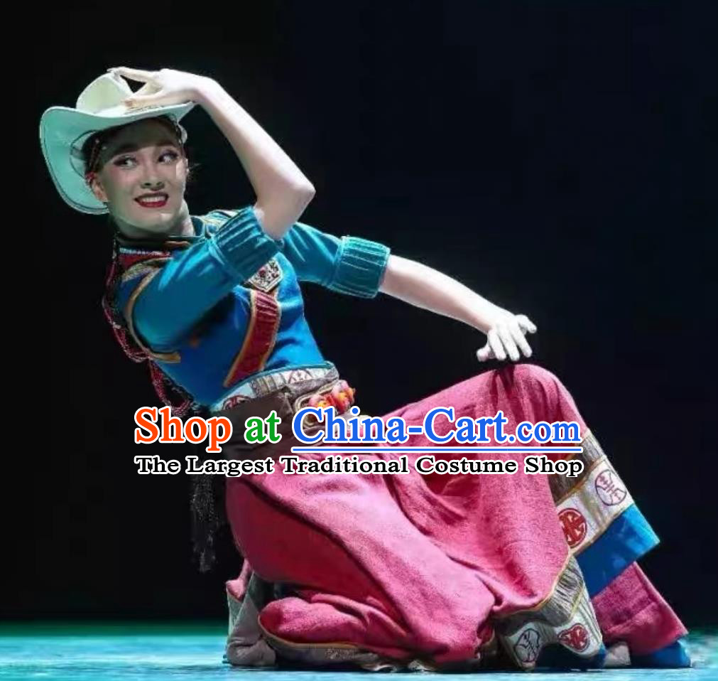 Herdsmen New Song Stage Performance Costume for the 12th Taoli Cup Dance