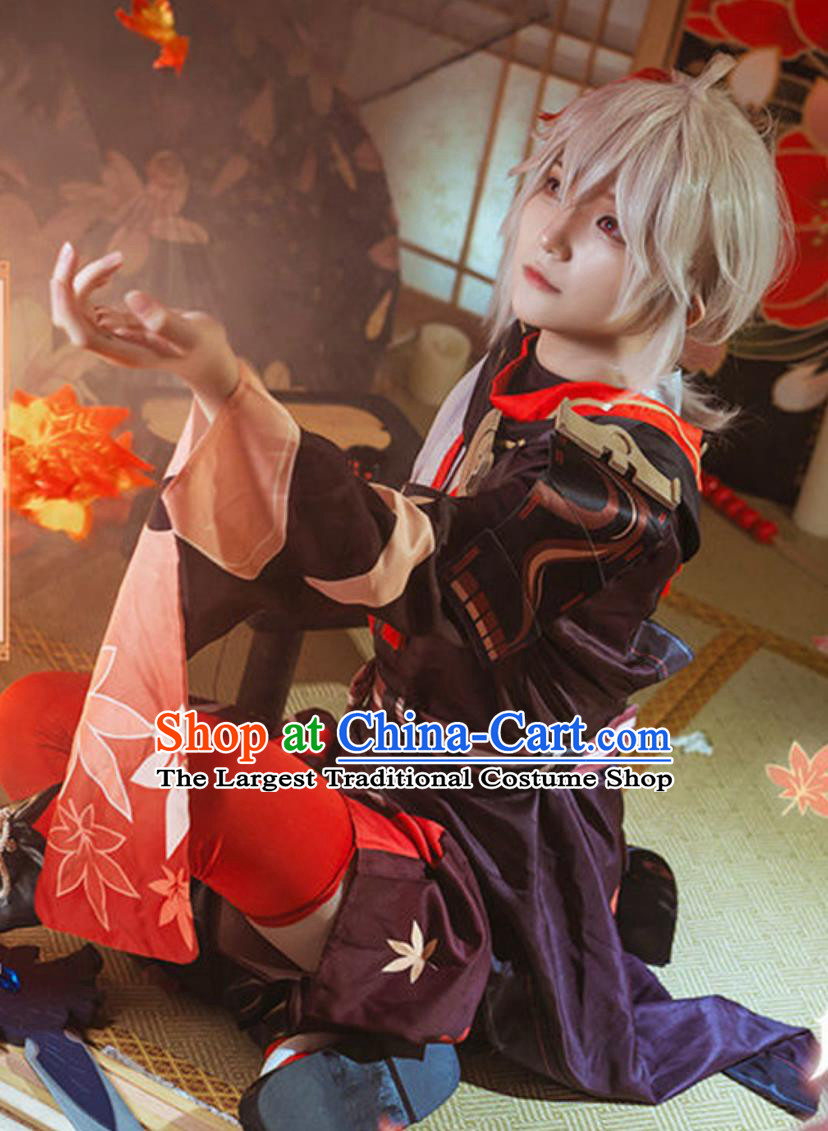 Genshin Impact Cosplay Costume Kaedehara Kazuha Male Stylish Costume Anime Game Cosplay Outfit Suit