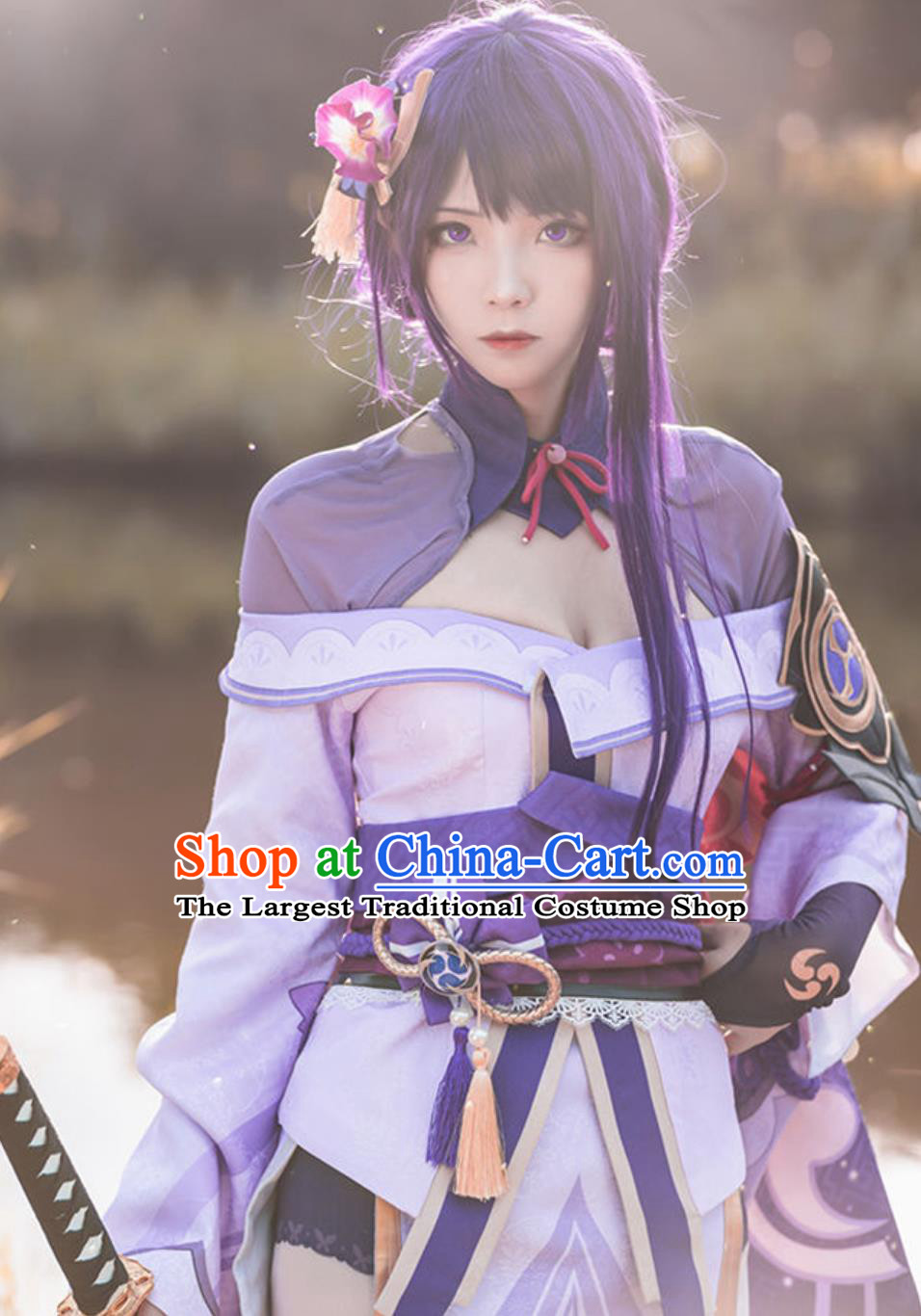 Genshin Impact Cosplay Raiden Shogun Ei Raiden Shogun Human Form Cosplay Set
