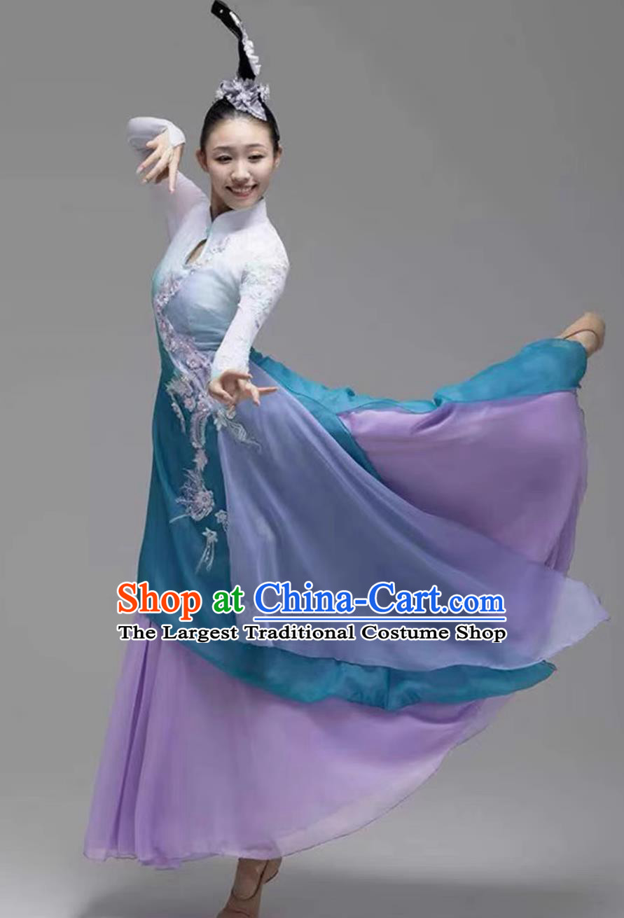 Classical Dance Performance Costume Fragrant Shadows Under The Moonlight Performance Outfit Female Group Dance Flowing Color Changing Dance Attire