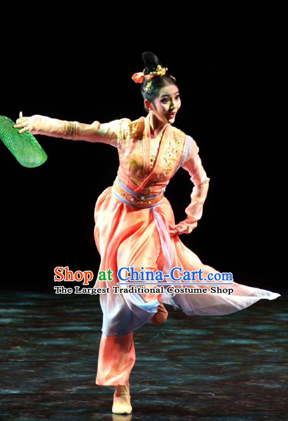 Classical Dance Han Tang Dance Performance Yue Nu Ci Same Style Performance Costume Fan Dance Art Exam Dance Attire