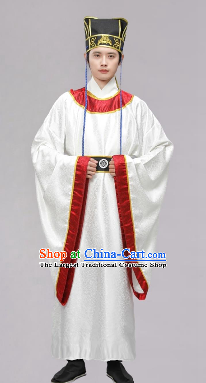 Confucian Ceremony Offering Costume Bayi Dance Hanfu Chinese Tang Dynasty Restoration Round Collar Robe Unisex Ancient Attire Sacrificial Event